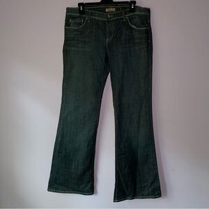 NEW See Thru Soul 32 Sammy Lowrise Flare Jeans Dark Wash Pants